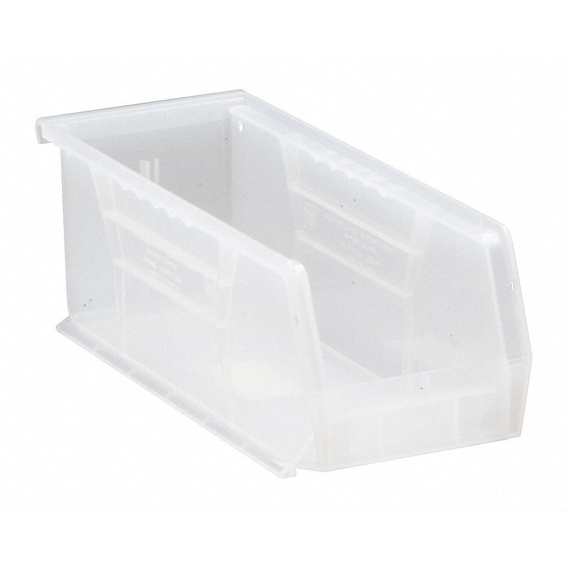 Quantum Storage Systems Quantum Storage Systems Hang And Stack Bin, Clear, PP,4 In QUS224CL Filing & Organization
