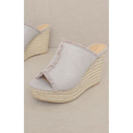 Oasis Society Bliss - Distressed Linen Wedge