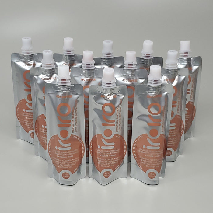 Paywut - Iroiro 12 Pk! Premium Natural 400-Copper Semi Permanent Hair Color 4 Fl Oz (New)