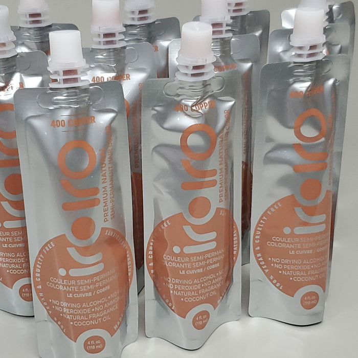 Paywut - Iroiro 12 Pk! Premium Natural 400-Copper Semi Permanent Hair Color 4 Fl Oz (New)