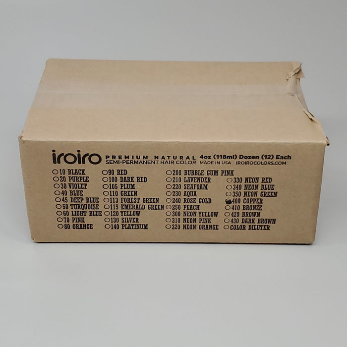 Paywut - Iroiro 12 Pk! Premium Natural 400-Copper Semi Permanent Hair Color 4 Fl Oz (New)