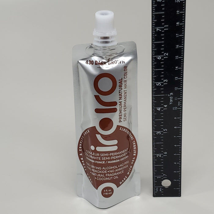 Paywut - Iroiro 12 Pk! Premium Natural 430-Dark Brown Semi Permanent Hair Color 4 Fl Oz (New)