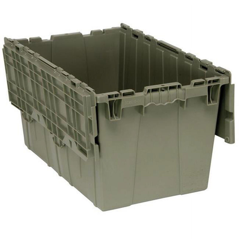 Quantum Storage Systems Quantum Storage Systems Gray Attached Lid Container, Plastic Cabinets & Storage