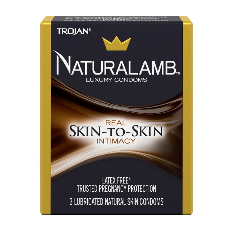 Trojan Trojan Naturalamb Latex Free Lubricated Condoms - 3ct Condoms Dark Slate Gray