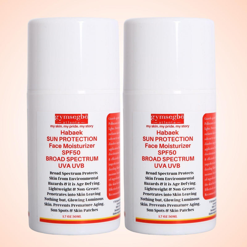 gymsegbë Habaek Sun Protection Face Moisturizer SPF50 | Peptides | Niacinamide SPF50 Anti-Aging Facial
