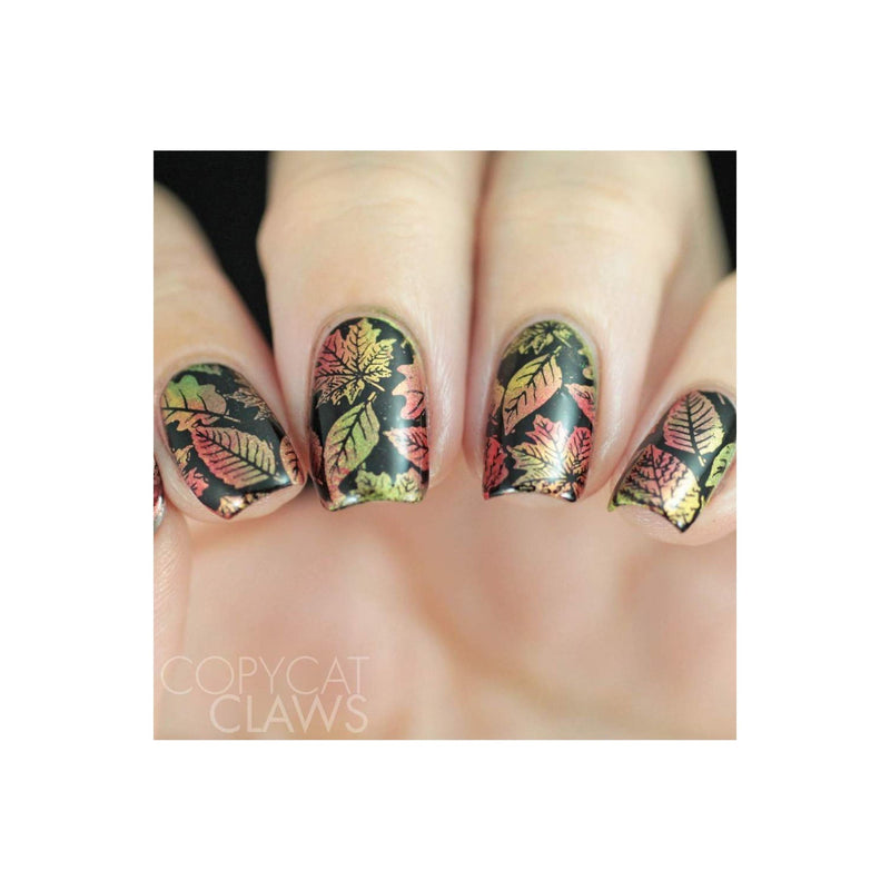 UberChic Beauty Lovely Leaves-02 Stamping Plate