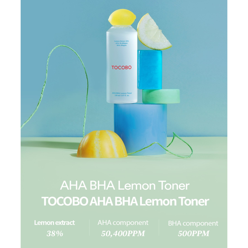 AsiaBeautyMall TOCOBO AHA BHA Lemon Facial Toner Toner Lotion