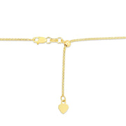 Bids.com 14k Yellow Gold Adjustable Popcorn Chain 1.3mm Necklaces