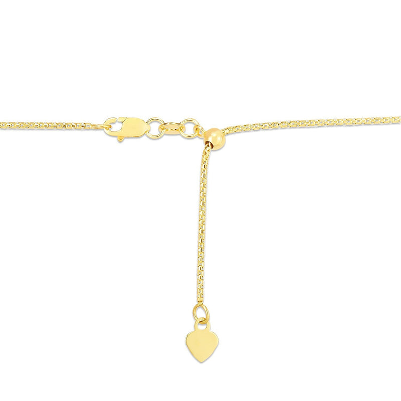 Bids.com 14k Yellow Gold Adjustable Popcorn Chain 1.3mm Necklaces