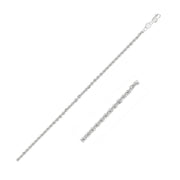 Bids.com 2.0mm 14k White Gold Light Rope Chain Necklaces