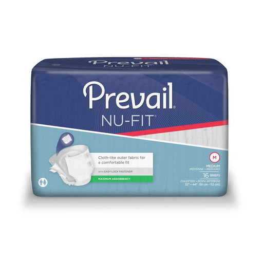 First Quality First Quality Prevail Nu-Fit Adult Incontinence Brief, Unisex, Medium, Disposable, Heavy Absorbency Bicycle Shorts & Briefs