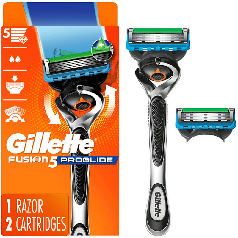 Gillette Gillette Fusion ProGlide Men's Razor Handle + 2 Blade Refills Shaving & Grooming