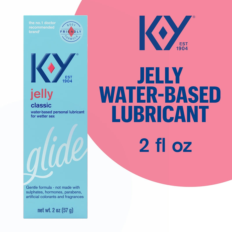 K-Y K-Y Jelly Classic Water-Based Personal Lubricant For Wetter Sex 2 Oz Personal Lubricants Light Coral
