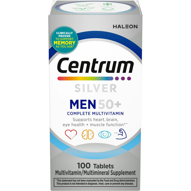 Centrum Centrum Silver Multivitamin/Multimineral Supplement, Men 50+, Tablets Vitamins & Supplements