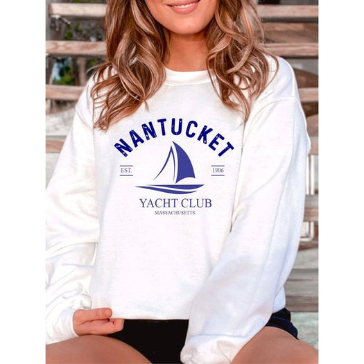 Ocean and 7th Nantucket Yacht Club CrewNeck Sweatshirt