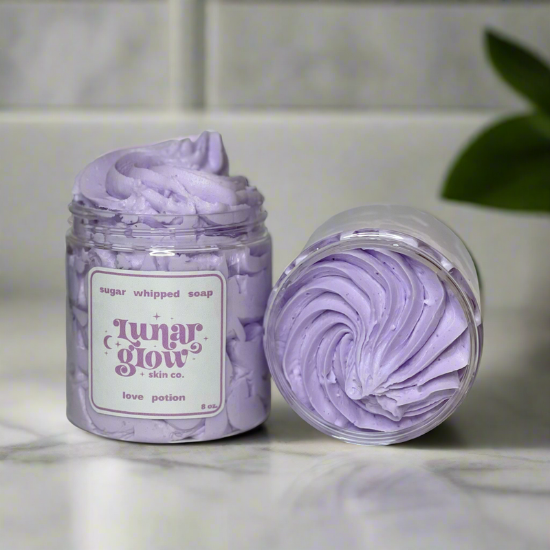 Lunar Glow Skin Co. Love Potion Sugar Whipped Soap whipped soap