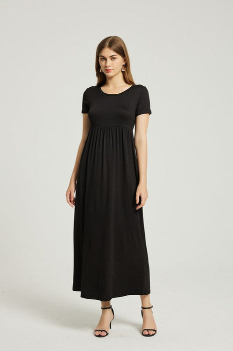 Women's Summer Casual Maxi Dress With Pocket