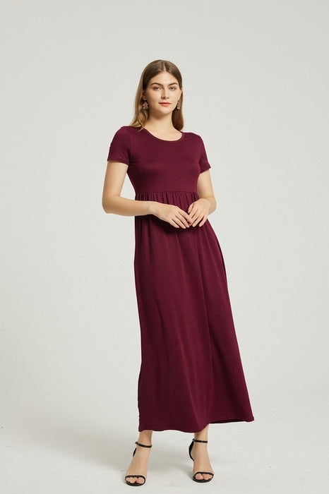 Women's Summer Casual Maxi Dress With Pocket