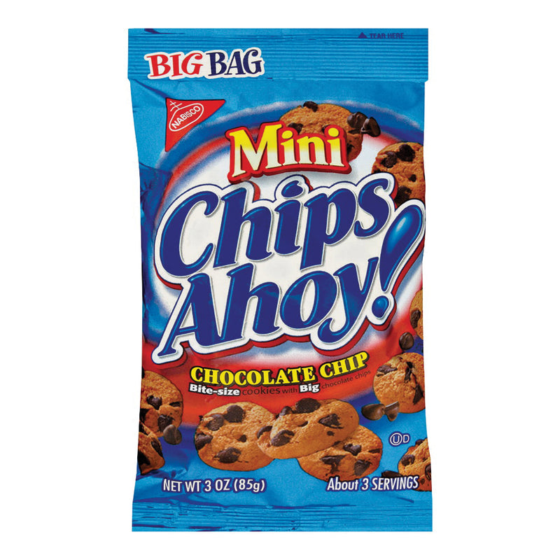 Chips Ahoy! Chips Ahoy! Mini Original Chocolate Chip Cookies, Big Bag, 3 Oz Cookies White Smoke