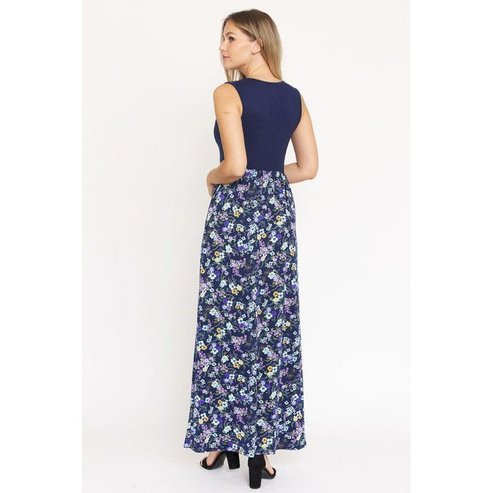 Sleeveless Floral Maxi Dress