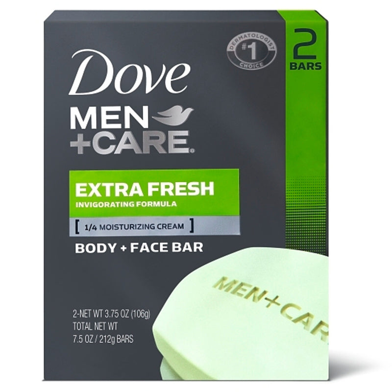 Dove Dove Men+Care Body and Face Bar - Extra Fresh - 4.25 oz (2 Count) Bath & Body