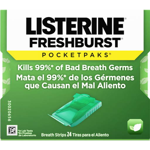Listerine Listerine Fresh Burst Pocket Packs Breath Strips 24 Oral Care