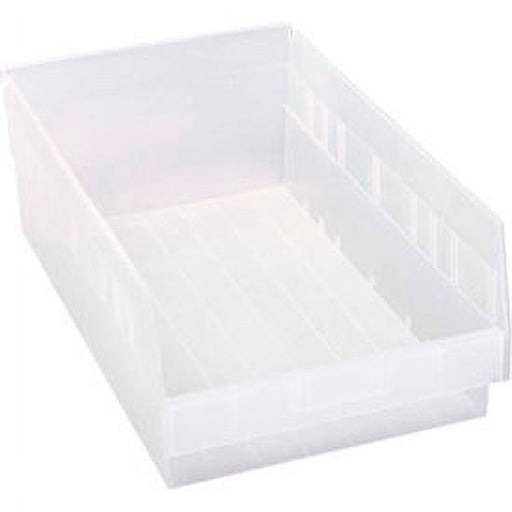 Generic Generic Plastic Nesting Storage Shelf Bin QSB210 11-1/8 W X 17-7/8 D X 6 H Clear Filing & Organization
