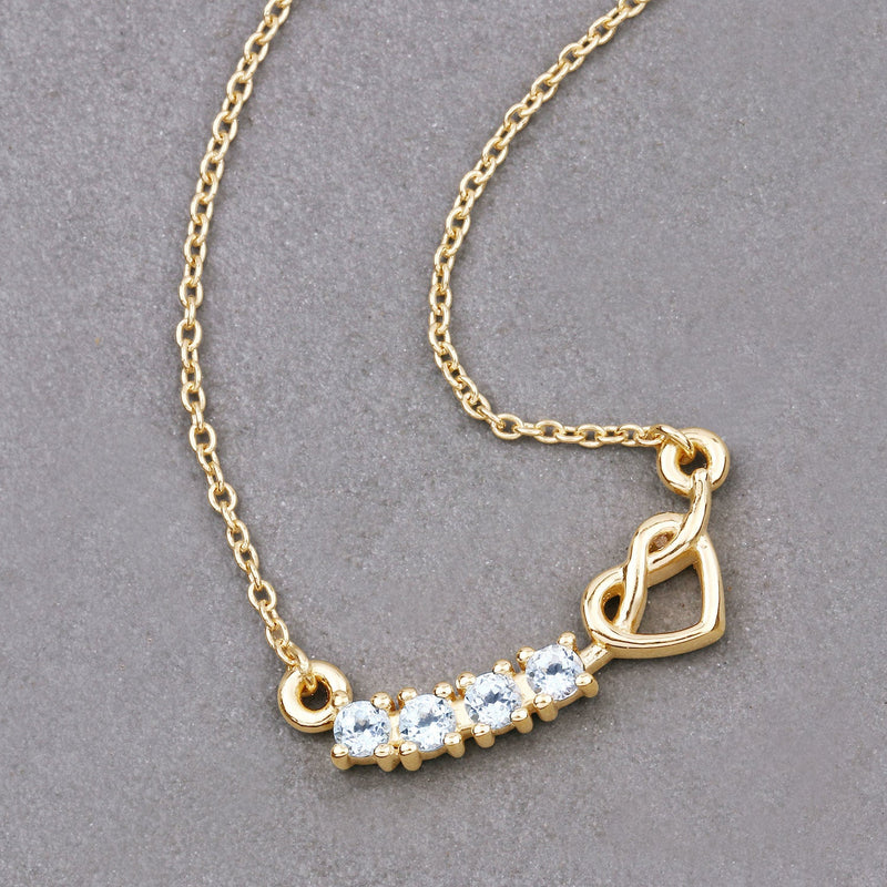 Bids.com 0.24 Carat Genuine Aquamarine .925 Sterling Silver Necklace Necklaces