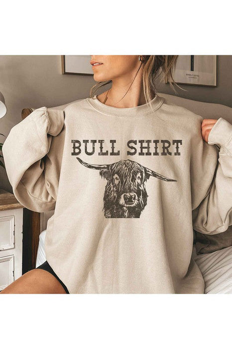 BULL SHIRT GRAPHIC SWEATSHIRT