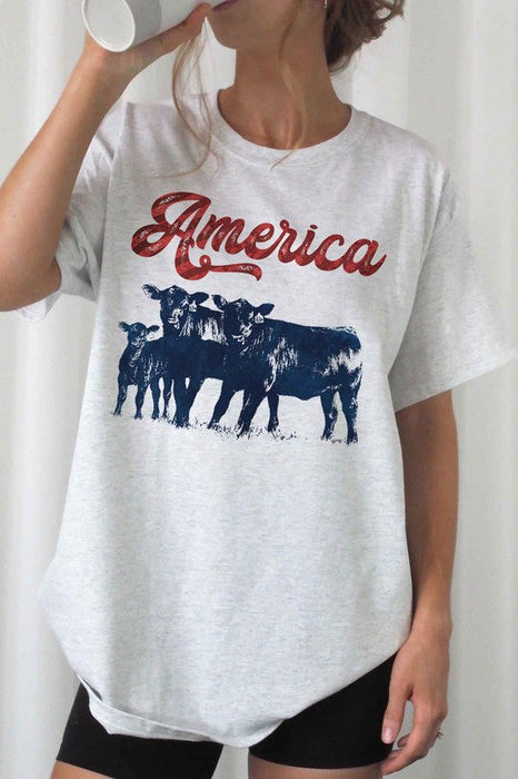 AMERICAN CATTLE T-SHIRT PLUS SIZE