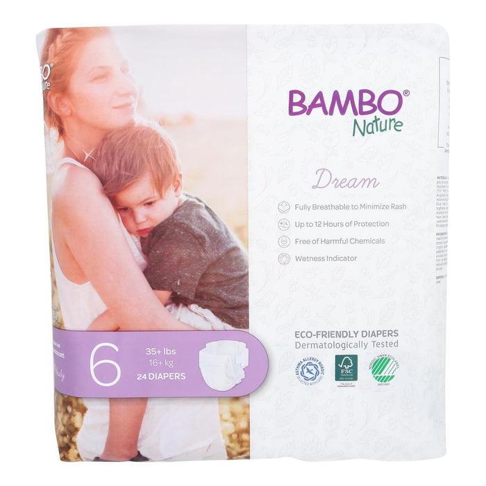 Bambo Nature Diaper Size 6 - Case of 6, 24 ct