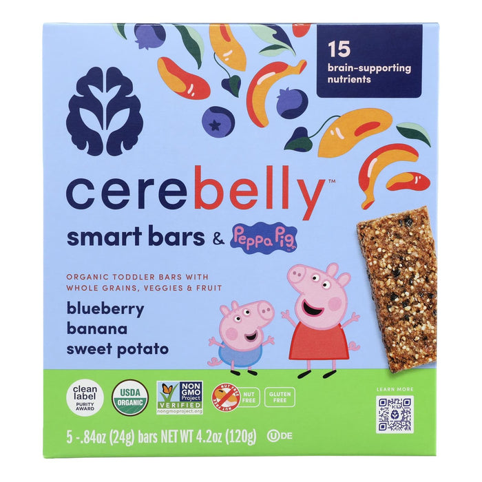 Cozy Farm - Cerebelly Smart Bar - Delicious Blueberry Purees - Case Of 6 (4.2 Oz Each)
