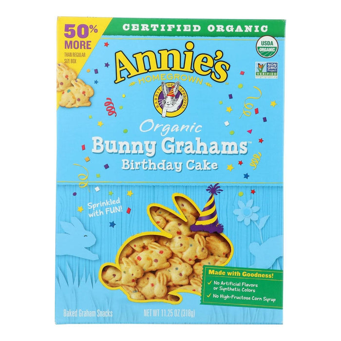 Annie's Homegrown - Bunny Grahams Bd Cake - Case Of 6-11.25 Oz