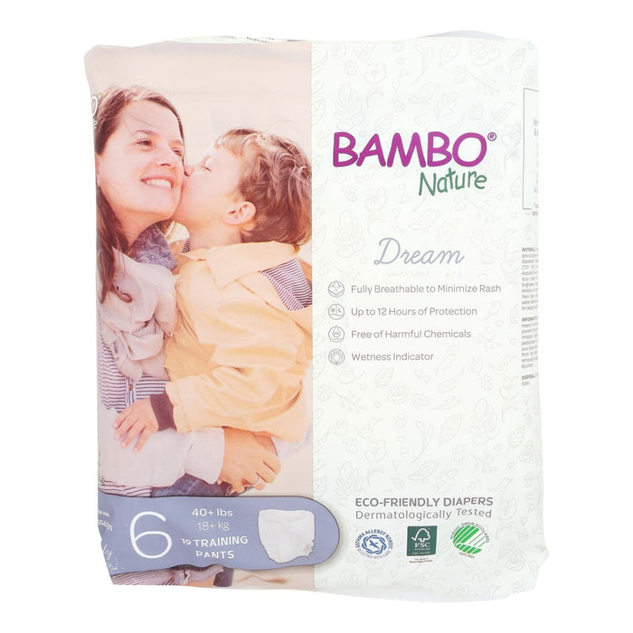 Bambo Nature Training Pants Size 6 - 19 Ct - Case of 5