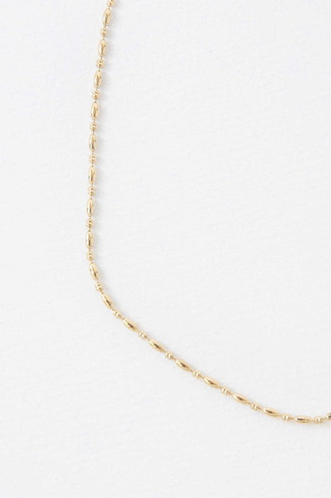 Mini Gold Bead Chain Necklace