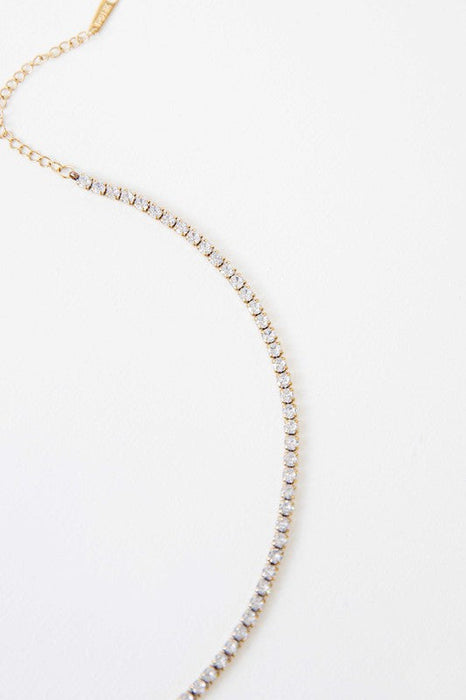 Round Stone Tennis Necklace