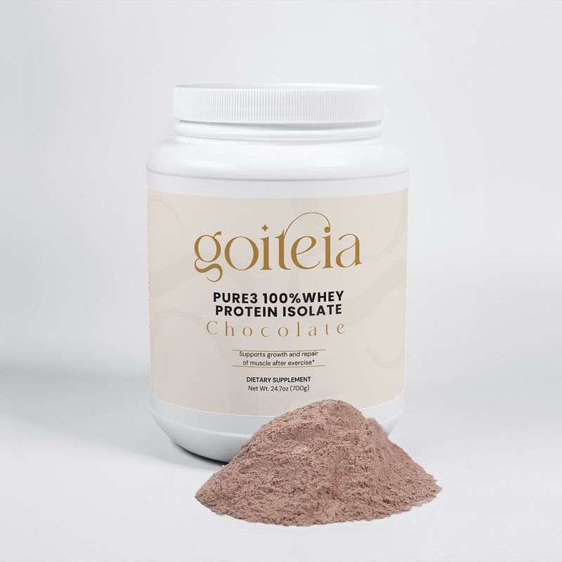 Goiteia Goiteia Pure3 100% Whey Protein Isolate (Chocolate) 24.7oz (700g) Proteins & Blends