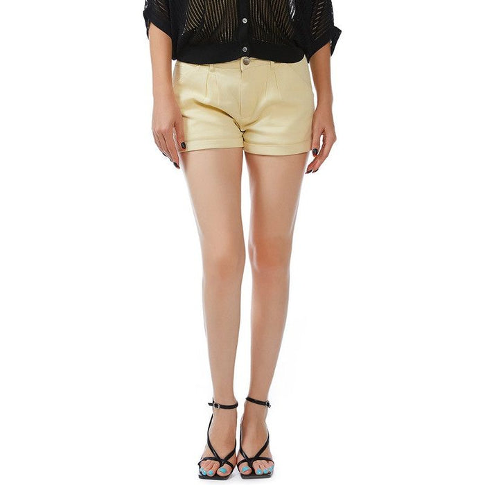 Pleated Flap Pocket Shorts