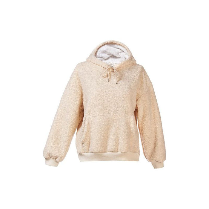 Soft Fleece Pullover Drawstring Hoodie