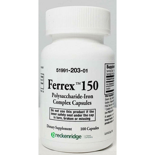 Breckenridge Breckenridge Ferrex 150 – Polysaccharide-Iron Complex (150 mg Elemental Iron) Vitamins & Supplements Lavender