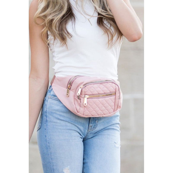 Aili's Corner Quilted Belt Sling Bum Bag