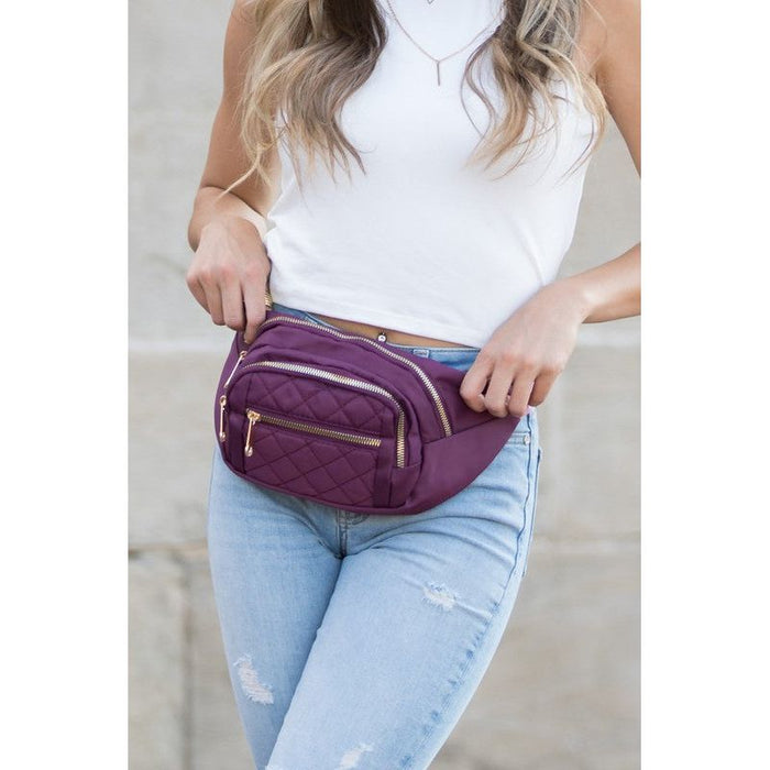 Aili's Corner Quilted Belt Sling Bum Bag