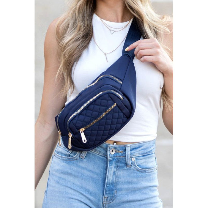 Aili's Corner Quilted Belt Sling Bum Bag