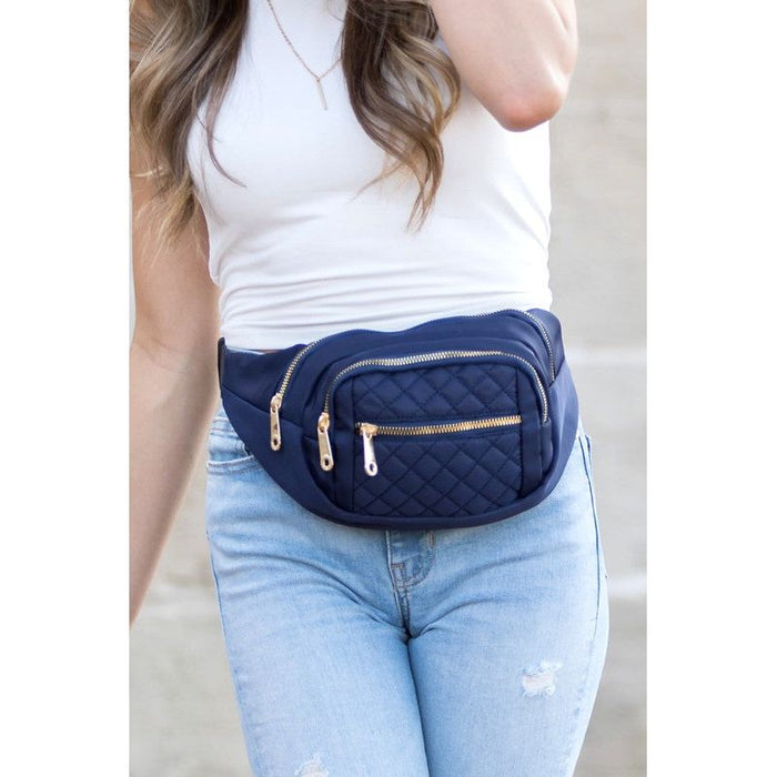 Aili's Corner Quilted Belt Sling Bum Bag