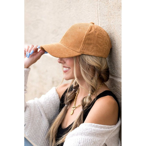 Aili's Corner Corduroy Boyfriend Ball Cap