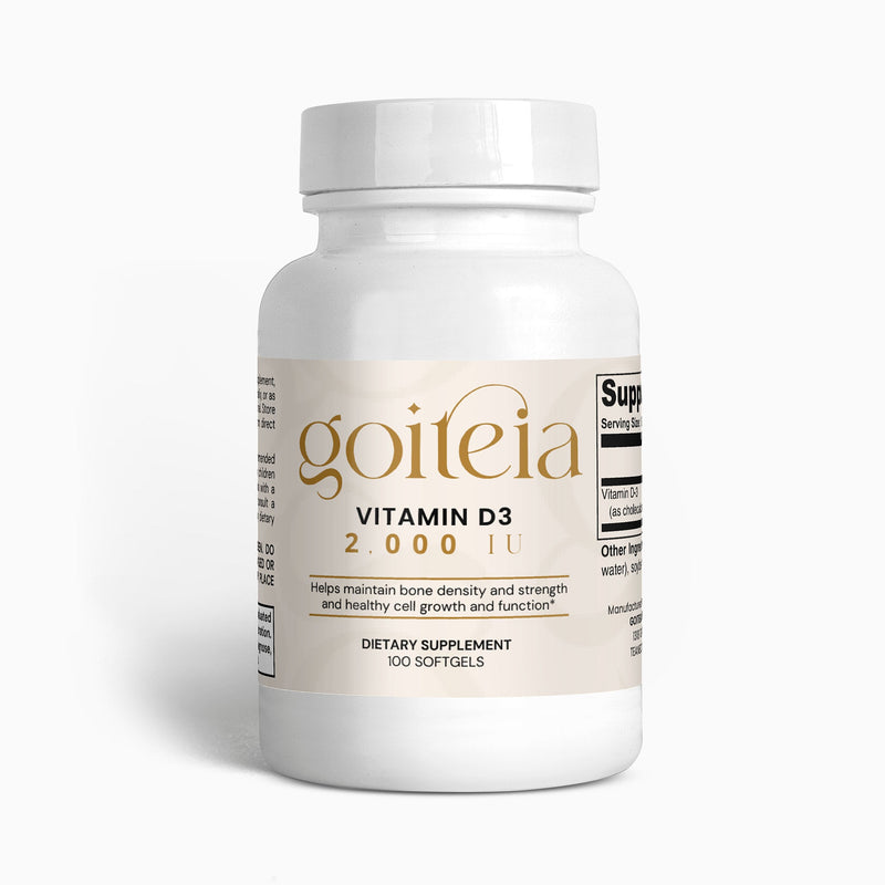 Goiteia Goiteia Vitamin D3 2,000 IU 100 softgels Vitamins & Minerals