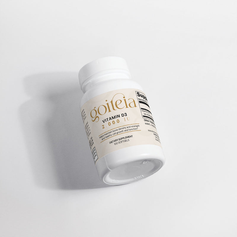 Goiteia Goiteia Vitamin D3 2,000 IU 100 softgels Vitamins & Minerals