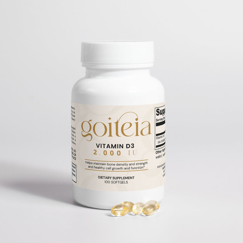 Goiteia Goiteia Vitamin D3 2,000 IU 100 softgels Vitamins & Minerals