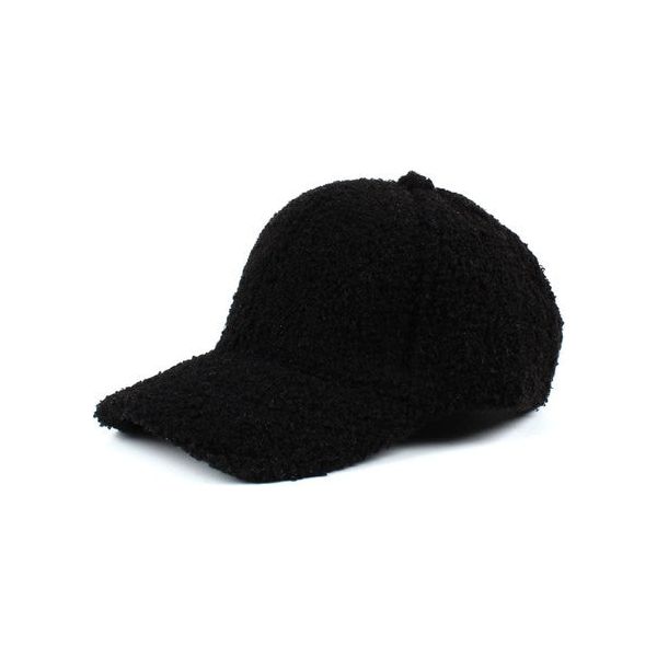 Boucle Sherpa Teddy Bear Knit Ball Cap