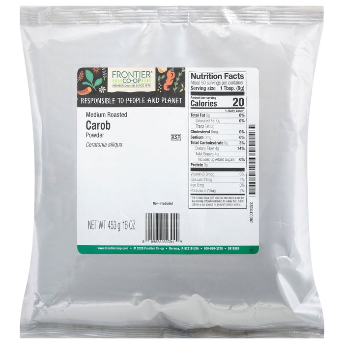 Cozy Farm - Frontier Herb Carob Powder, Medium Roast, 1Lb